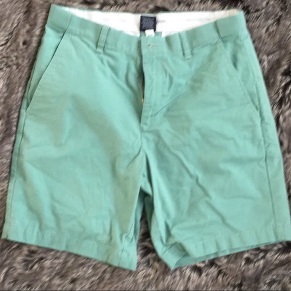 Men’s Flat Front Turquoise Shorts